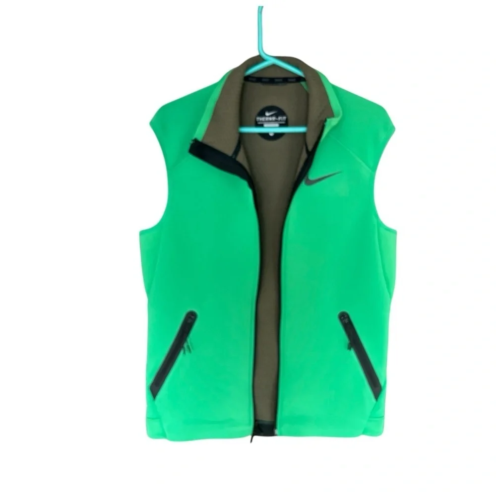 Nike Men's Vibrant Green Therma Fit Vest Size M